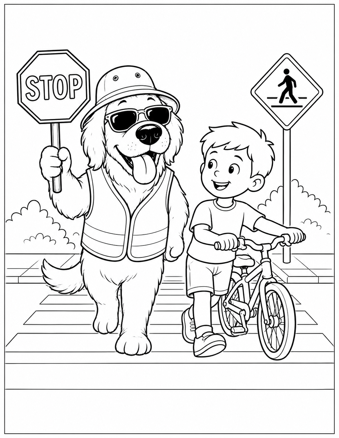 Toby colouring page 9